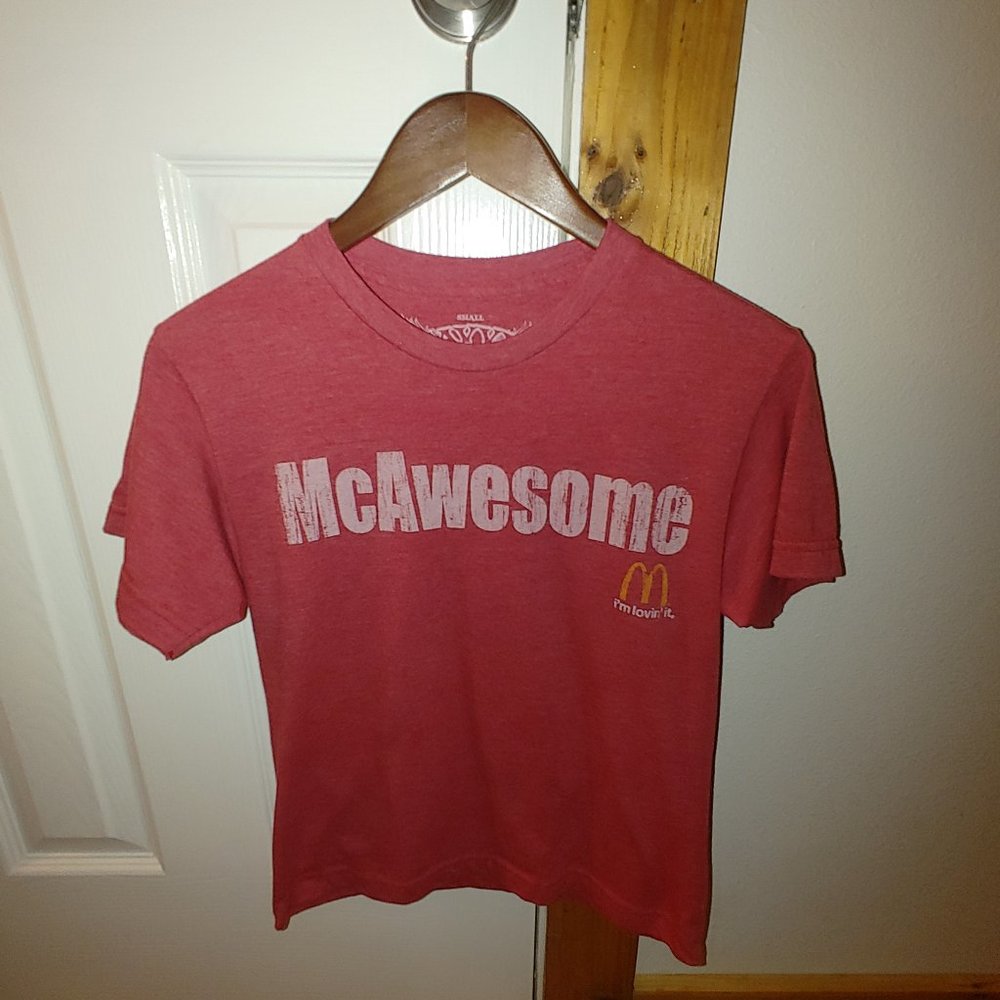 McDonald's "McAWESOME" Men's T-shirt. Very Neat. Size Small (S)